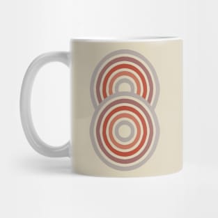 Retro Rainbow in berry shades Mug